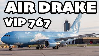 Drake gets MAD AT ME while boarding!? Air Drake Boeing 767-200ER (B762) departing Montreal