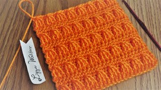 Crochet front post treble cluster - Stitch idea for blankets and scarves