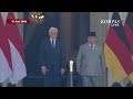 Momen Presiden Prabowo dan Presiden Jerman Steinmeier Periksa Pasukan di Istana