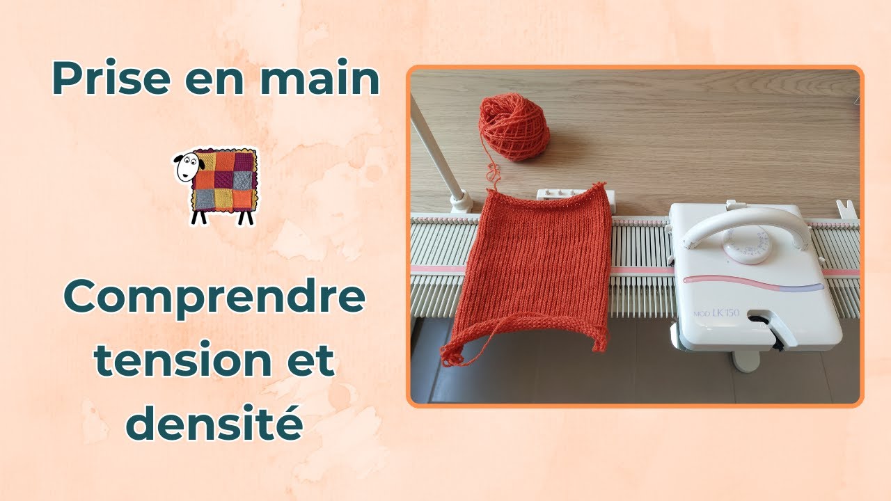 Prise en main et premiers essais sur la machine à tricoter LK150