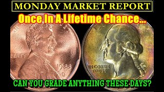 BIGGEST AUCTION WEEK ON RECORD?! $9,000 1988 Lincoln Cent?!?MONDAY MARKET REPORT