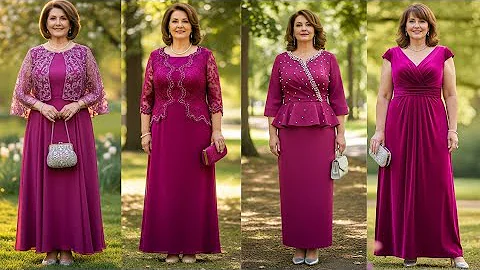 How Magenta Transforms Plus Size Mothers of the Bride Into Pure Elegance