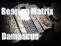 Ball Bearing Matrix Damascus - Forging a knife with programmed pattern