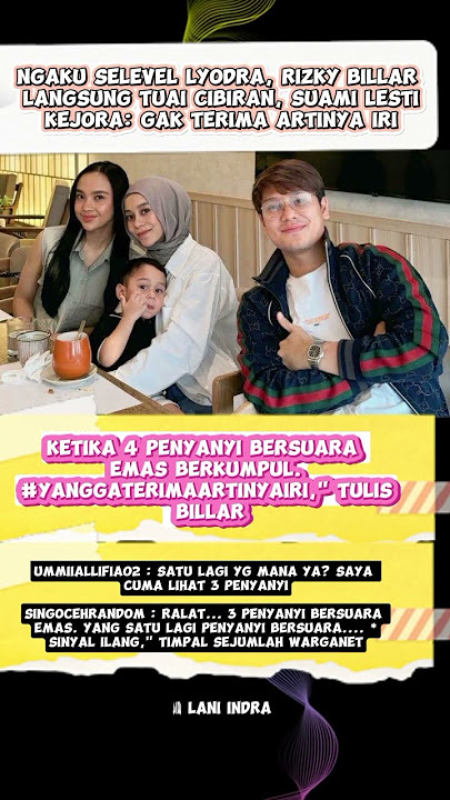 Ngaku Selevel Lyodra, Rizky Billar Langsung Tuai Cibiran #lestikejora #rizkybillar #lyodra #shorts