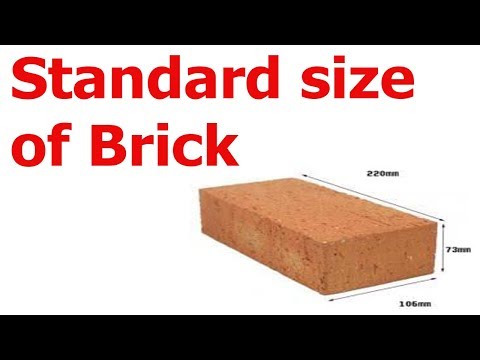 Video: What Is A Single Brick? Size Of 1 Product, Brick Height