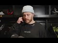 David Pastrnak speaks with media after practice on Friday