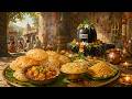 90s Indian Village Temple Feast | Puri Sabzi Halwa Bhujia Bhandara Story