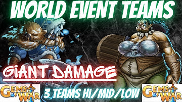 Gems of War World Event Teams | 3 Teams Hi/MID/LOW for Storms Call World Event Guide 2023