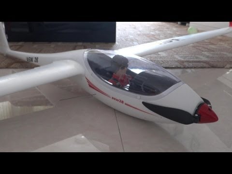 Lanyu ASW28 Glider 2.6m Wingspan Unboxing Review - YouTube