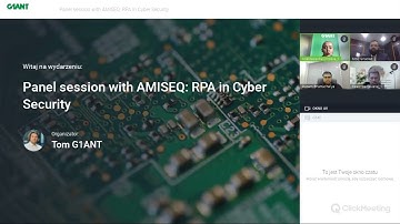 Panel Session with AMISEQ: RPA in Cyber Security | Automation for Threat Detection & Response