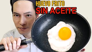 Empieza a comer HUEVO FRITO de esta forma japonesa | Huevo Frito saludable sin Aceite