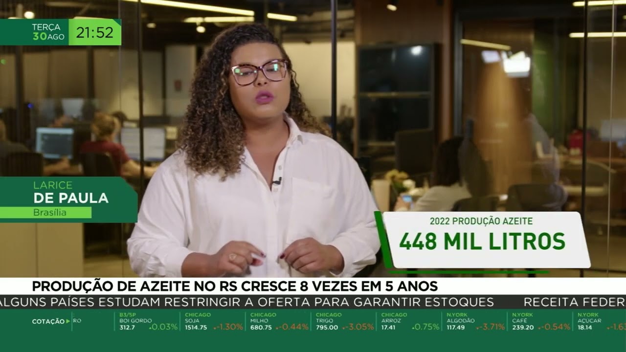 Produção de azeite no rs cresce 8 vezes em 5 anos