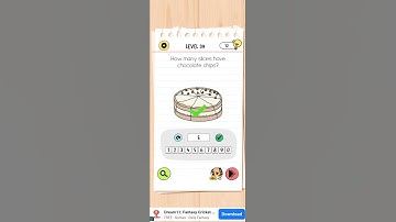 Brain test 4 Level -  39 How many slices have chocolate.... #braintest4solutions ,#shorts #braintest