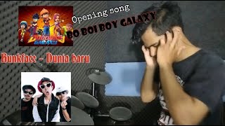 Bunkface - Dunia Baru OST Boboiboy Galaxy Drum Cover by Debi Baros