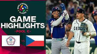 Chinese Taipei Vs Czechia 2026 World Baseball Classic  Game Highlights