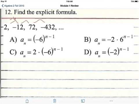 Find the explicit formula geometric ex12