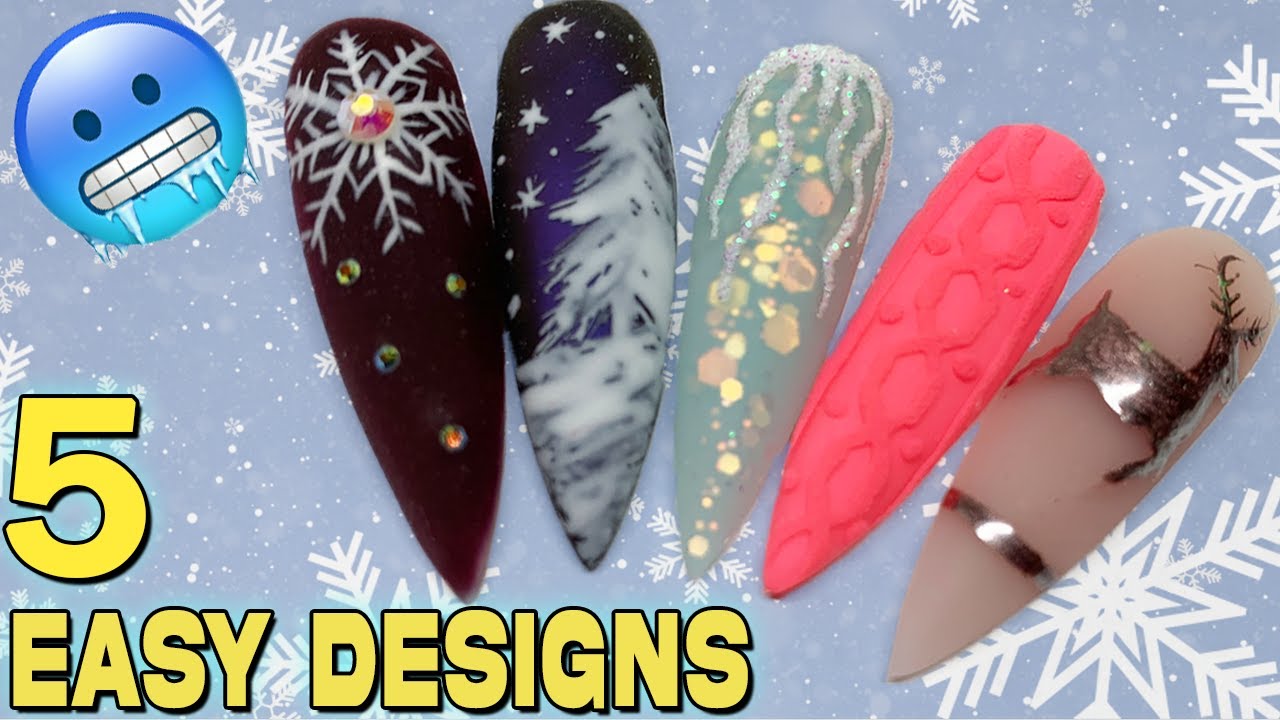 7. "Festive Winter Nail Designs for the Holidays" - wide 8