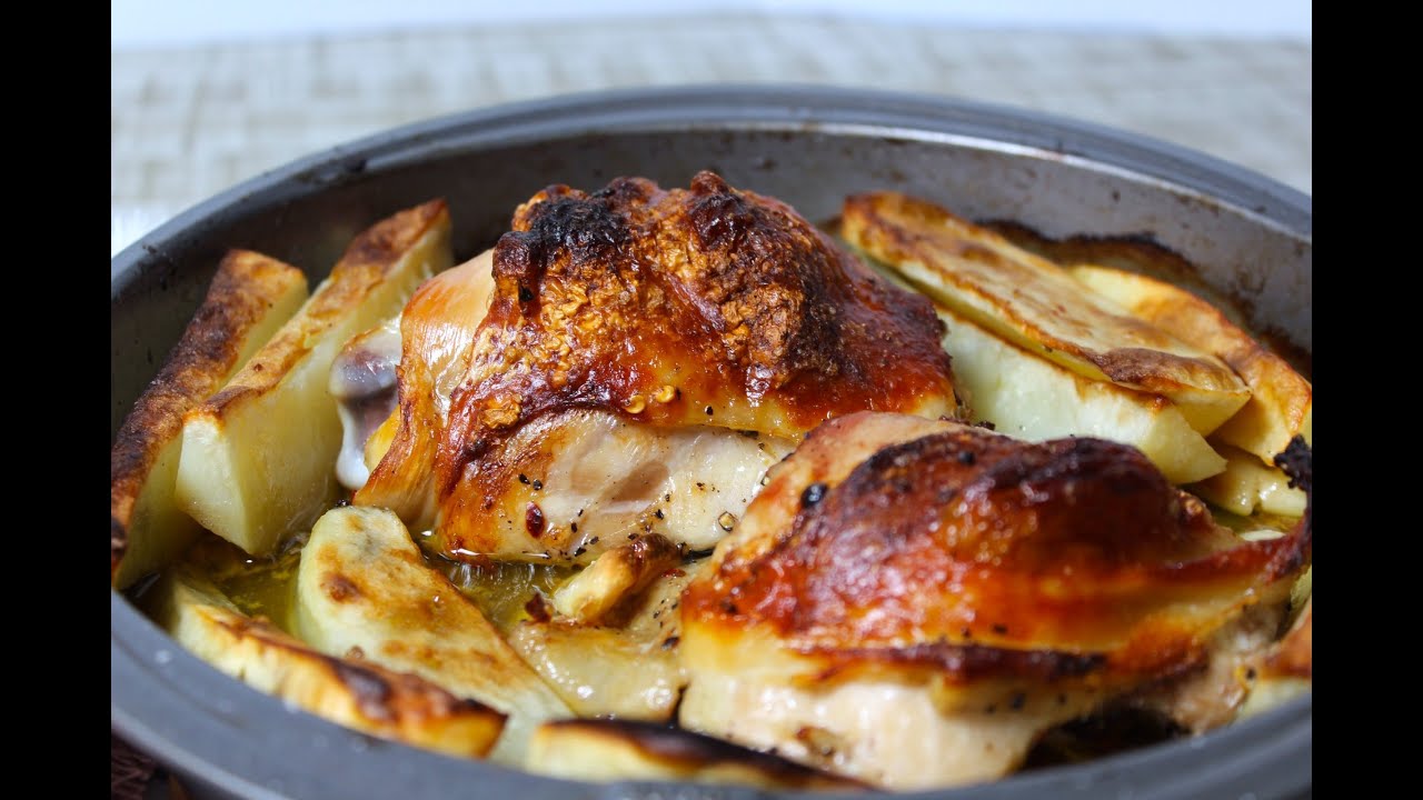 Chicken Visuviowith olive oil, sherry wine, and garlic YouTube