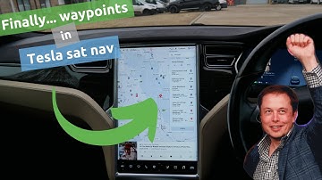 Finally...Tesla adds sat nav stops (or way points) into the sat nav