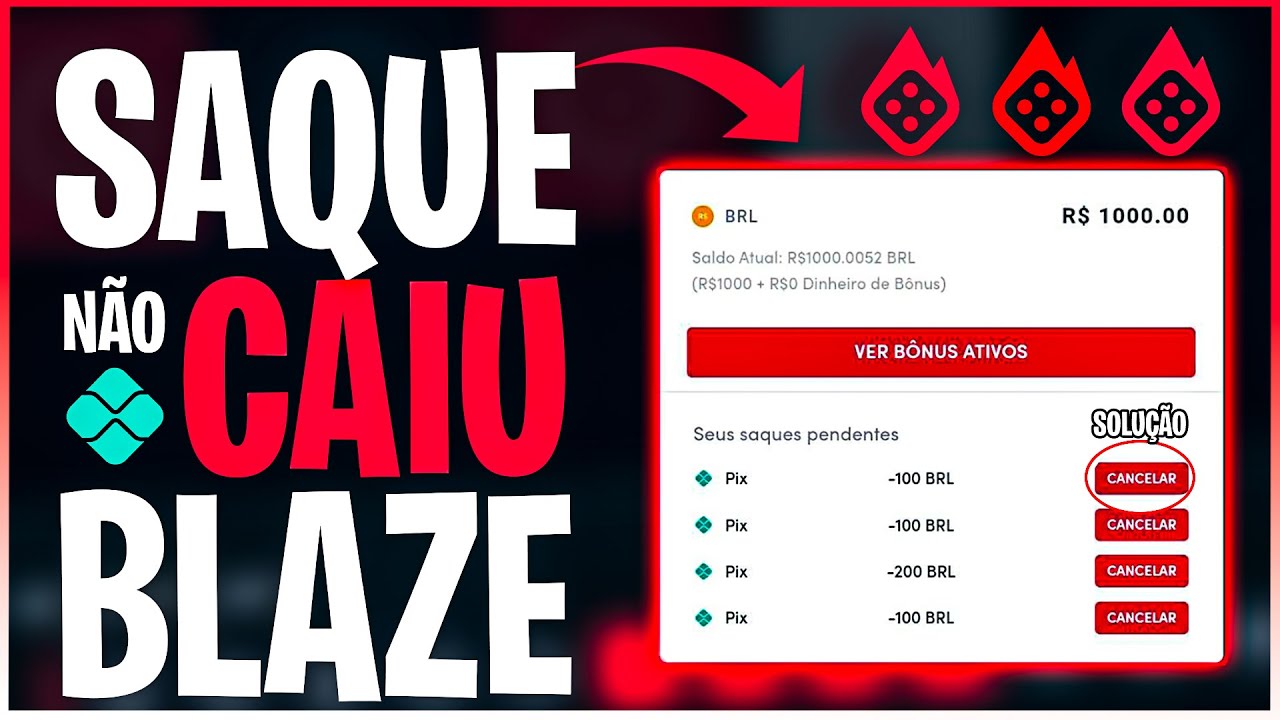 Não consegui sacar na Blaze e dois dias depois sumiram com todo meu saldo