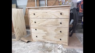 How to Build a Four Drawer Dresser