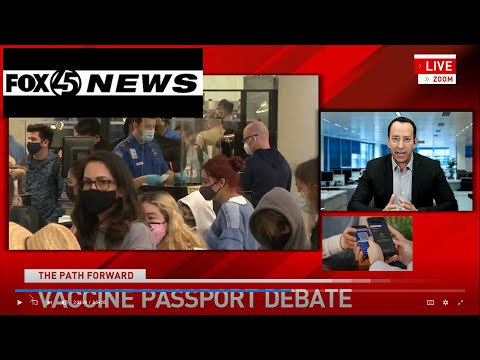 Futurist debates Vaccine Passport Controversy vs Facts on Fox45
