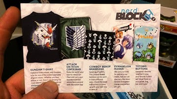 Nerd Block May 2015 Unboxing (Ani-may)