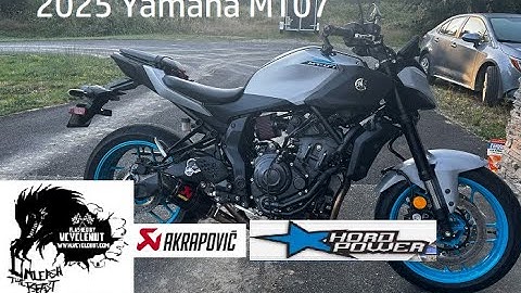 2025 Yamaha MT07; HORD intake with Akrapovic full exhaust, testing and tuning:  Flashed by Vcyclenut