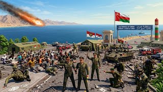Just 7 Minutes Ago, US BT-80 Tank Convoy in the Strait of Oman Was Destroyed by Destructive Weapons