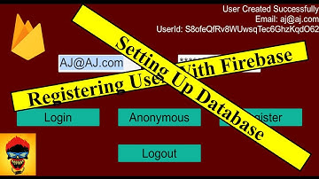 Unity Game - Setting Up Database 1 - Creating Firebase Project and Registering User