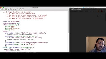 Copy Constructors  Part 1