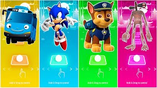 Tayo The Little Bus 🆚 Sonic 🆚 Paw Patrol 🆚 Siren Head🔥 Who Will Win?