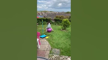 Poppy also showing me how it’s done!#spacehopper #bounce #kids #isleofwight #jump #exercise #kids