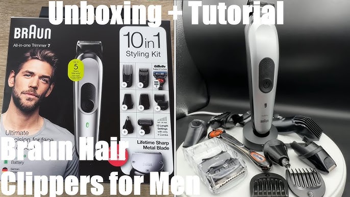 Trimmer Braun Unboxing All-in-One (Multi 7 - Grooming Kit) YouTube