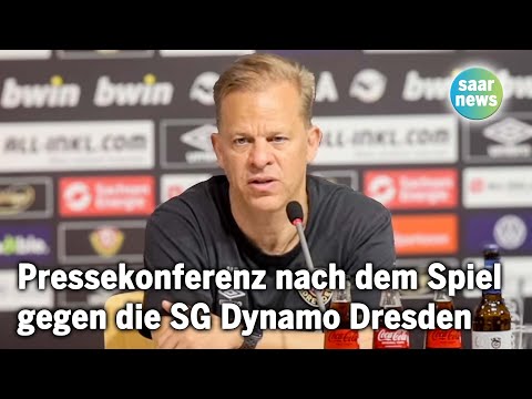 Pressekonferenz nach dem Spiel SGD gegen den FCS