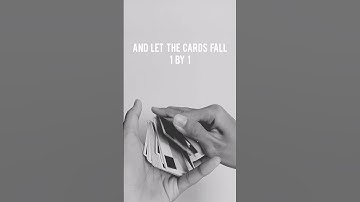 HOW TO DRIBBLE CARDS EASY (CARDISTRY TUTORIAL FOR BEGINNERS) #Shorts
