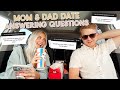 mom & dad date!!! answering questions & eating food :-)