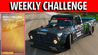 Forza Horizon 5 Weekly Challenge HOONITRUCK - Earn a Drift Tap Skill &amp; Volcan Sprint [Winter Season]