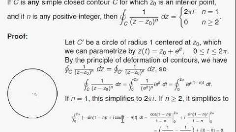 A Useful Rule for Contour Integrals