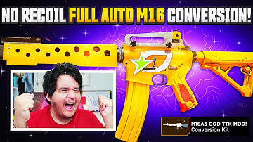 *NEW* 3 SHOT "FULL AUTO M16" CONVERSION LOADOUT is WILD in MW3! 🎯 (Best M16 Class Setup JAK Patriot)