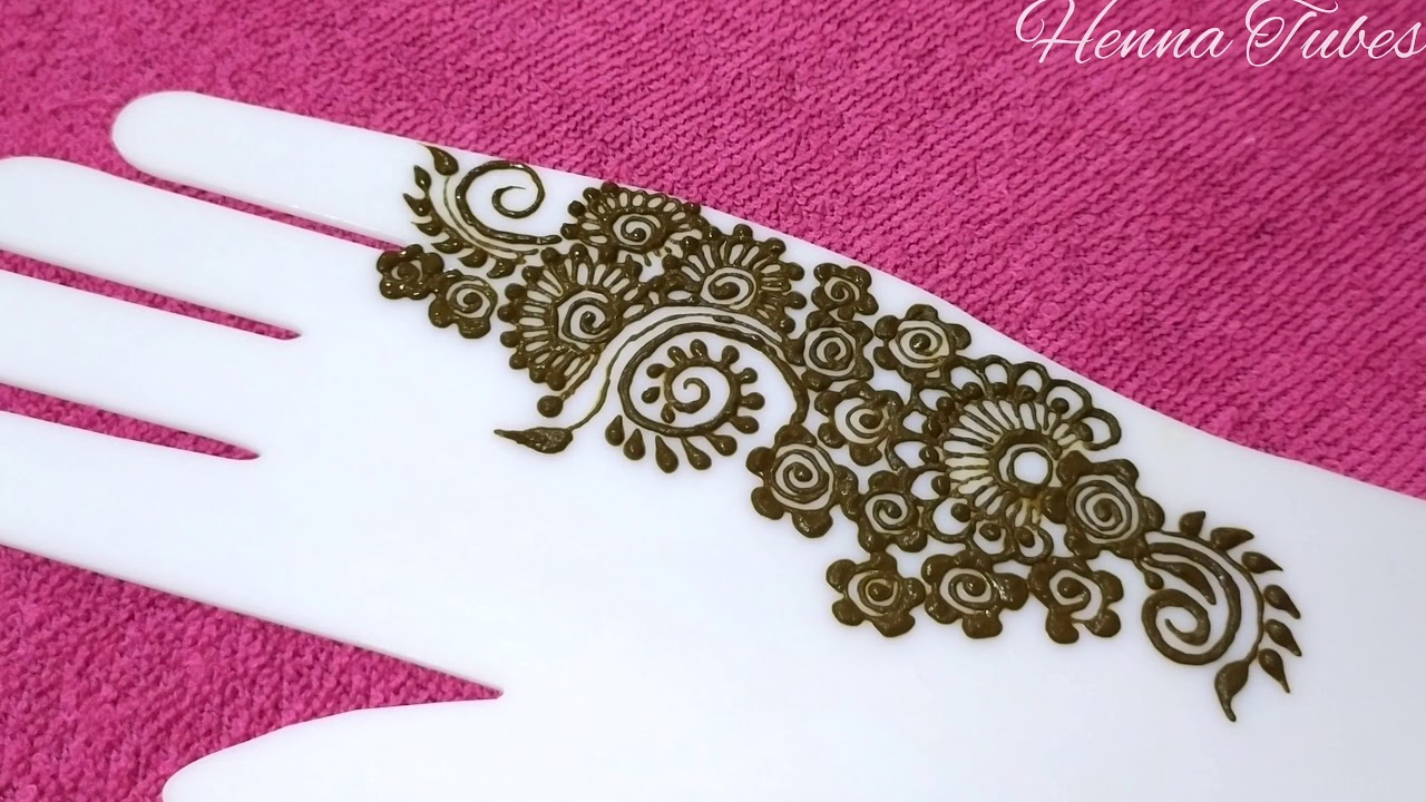 New Stylish Mehandi Design For Hands || Simple Easy Mehandi Design ...