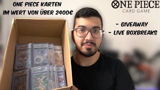 2400€ One Piece Karten Einkauf / Giveaway & Streaming #onepiece #tcg #giveaway