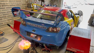 Mazda 787 Race Car On The Dyno