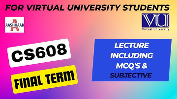 CS608 FINALTERM MCQ & SUBJECTIVE SOLVED |CS608 FINAL TERM PREPARATION |CS608 FINALTERM PREPARATION
