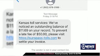 Derby Police Dept warns residents about Kansas Toll Services text scam