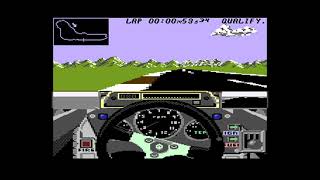 A complete race in TCFS Grand Prix Circuit
This time we try hard to make it to the finish (on easiest difficulty).
You (probably) know how the official ports handle. In this bootleg conversion the automotive/physics simulation is very badly recreated. Such as:
-the frame-rate is even more painful (probably by a valid technical reason, but still)
-there is no inertia, you either accelerate, or the car is stopping
-gear shifting is useless, it just raises the limit on the top speed (and always manual)
-you can always blow your engine, even in the topmost gear
-the curves are like there are black holes sucking you out of the track on the outer lane
-on grass the tires get damaged ...and in curves youre always on the grass
-once you get into the pit stop to repair the tires, theres no way out!
-plus, there is no prize giving ceremony!
But beside the poorly understood/coded aspects, there are also intentionally added features, like the ignition start, and that the mirrors can get damaged. I bet the kid was proud of himself that he could even enhance the realism of a simulator with such pedantic (although questionably useful) details. In his place I most likely I would have :D A complete race in TCFS Grand Prix Circuit
