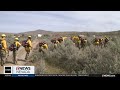 Army National Guard Soldiers getting training to fight fires in northern Nevada
