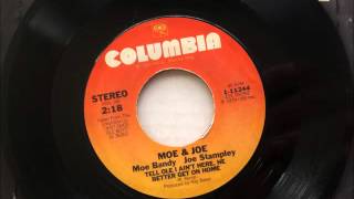 Video thumbnail of "Tell Ole I Ain't Here (He Better Get On Home) ,  Moe Bandy & Joe Stampley , 1979"