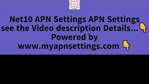 Net10 APN Settings