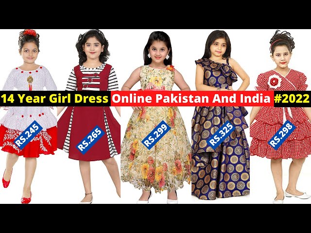 Buy Pink Layered gown for 13-14 Year Girls Online from Indian Luxury  Designers 2024